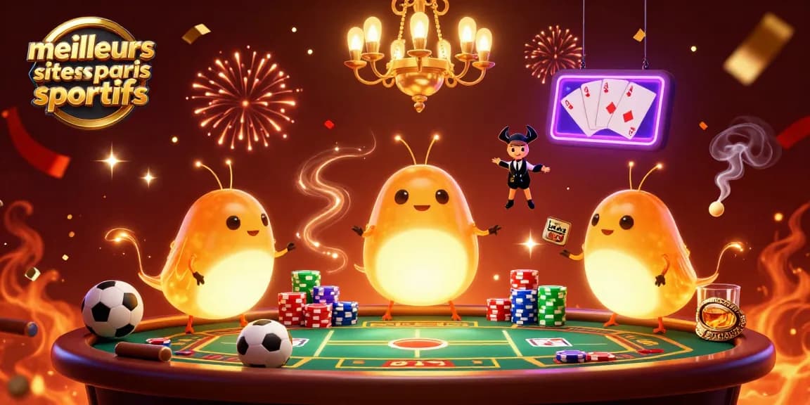 Pariez sur les meilleurs sites de paris sportifs avec une scène animée captivante.