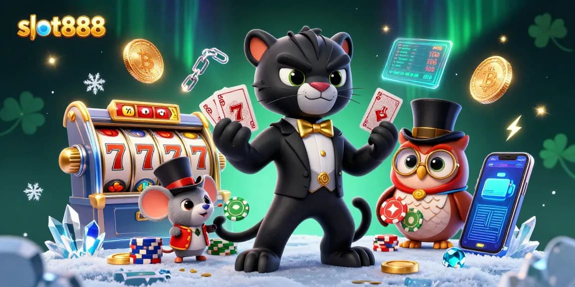 Menangkan slot888 dengan berbagai simbol menarik dan permainan mengasyikkan dalam ilustrasi slot online.