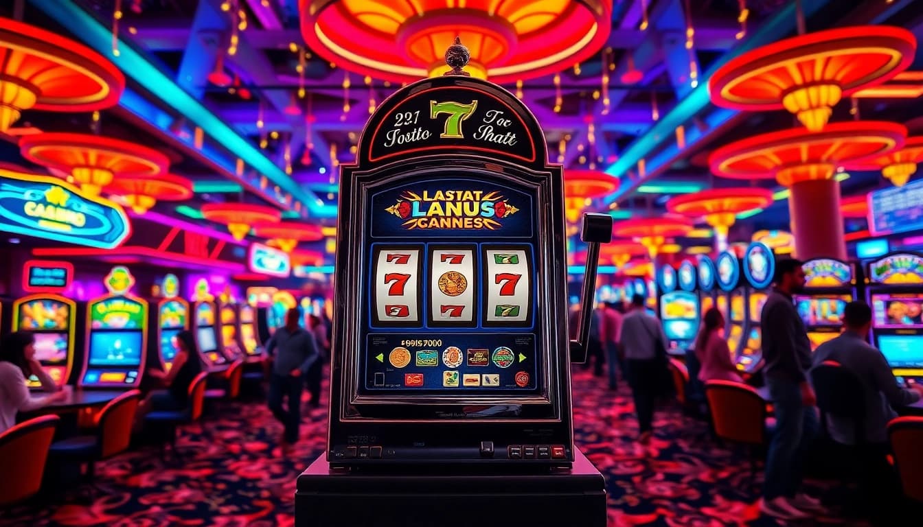 Putaran slot interwin dengan cahaya yang berkilau, menarik para pengunjung kasino.