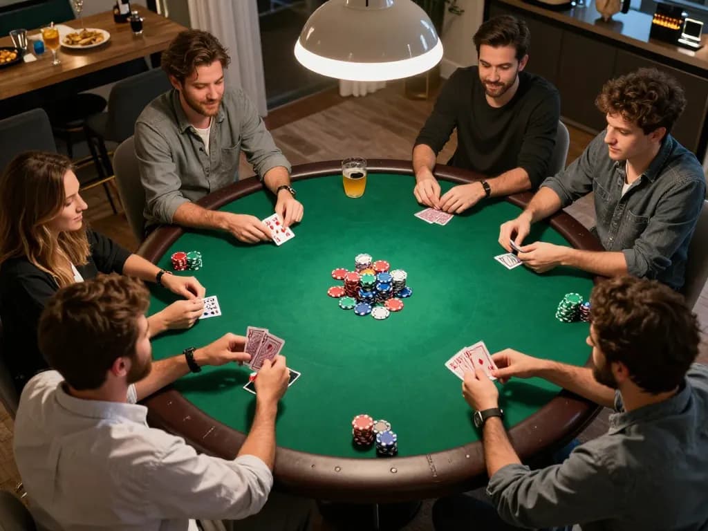 tg88 vip poker night with friends, vibrant atmosphere and strategic gameplay