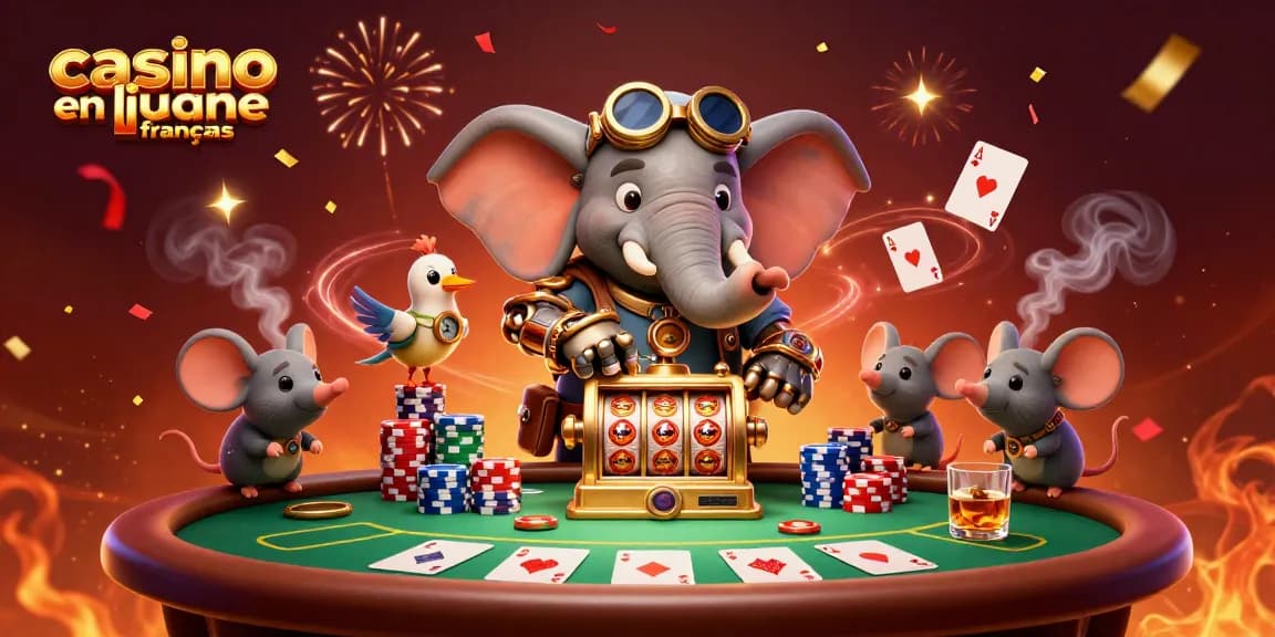 Gagnez à la machine à sous dans un casino en ligne français vibrant d'énergie.