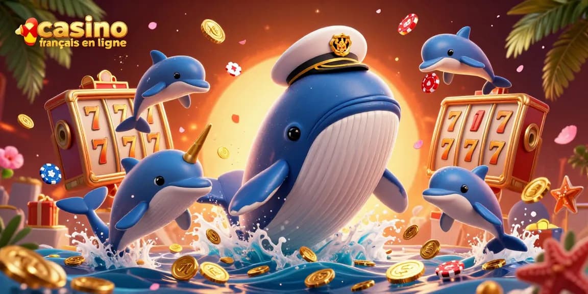 Jouez à des jeux captivants sur un casino français en ligne avec une ambiance riche et festive.