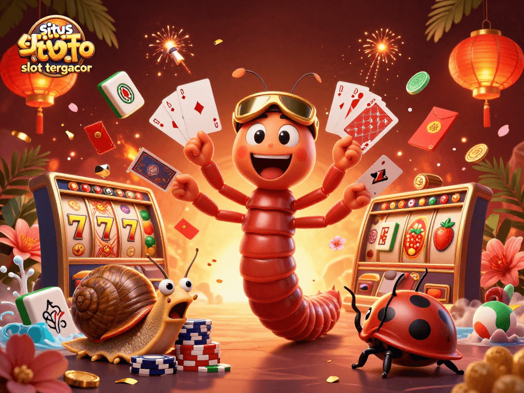 Experience the thrill of situs toto slot tergacor with vibrant characters and dynamic gaming elements in a rich casino scene.