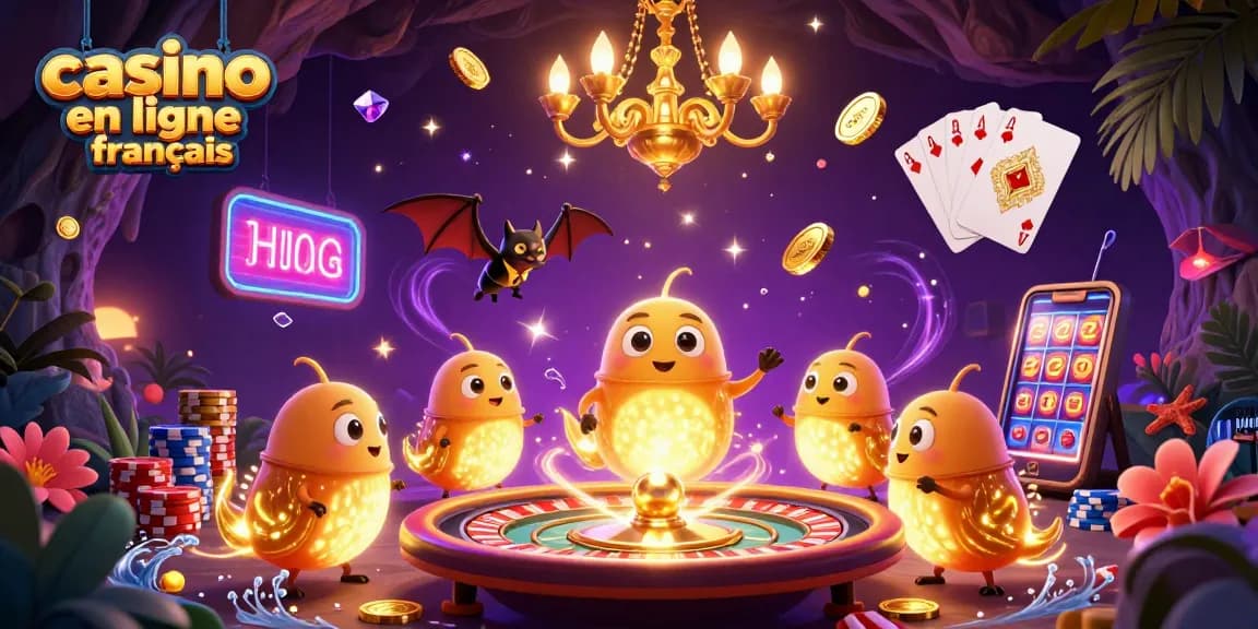 Jouez au casino en ligne francais avec une ambiance lumineuse créée par des vers luisants