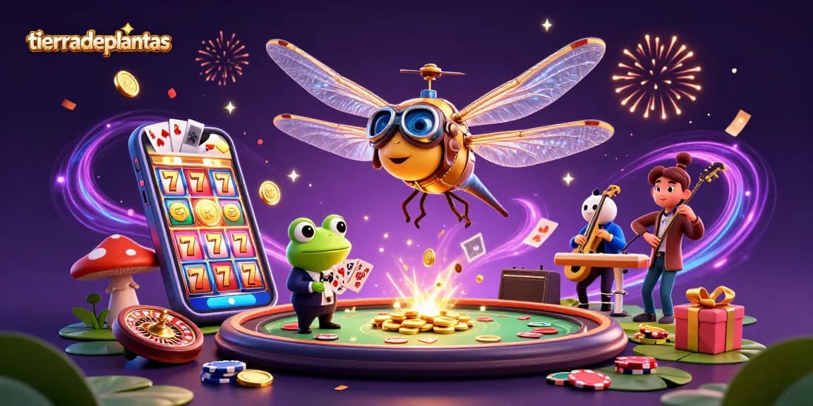 Win big at tierradeplantas with vibrant slot games featuring lively characters and dazzling casino elements.