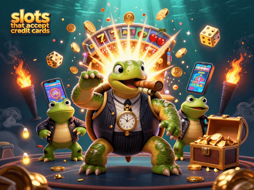 Engage in thrilling gameplay at slots that accept credit cards with lively characters and festive game elements.