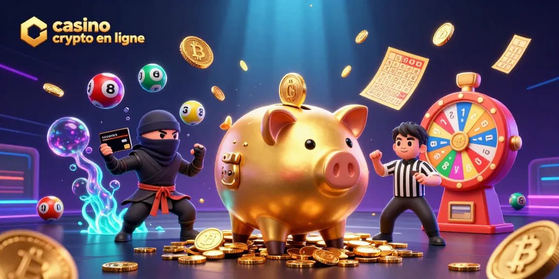 Plongez dans l'univers des casinos crypto en ligne avec cet étonnant affrontement entre un sumo géant et un ninja.