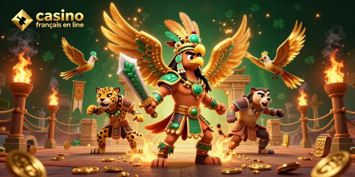 Profitez de l'expérience immersive du casino français en ligne avec des guerriers Aztèques et de l'adrénaline.