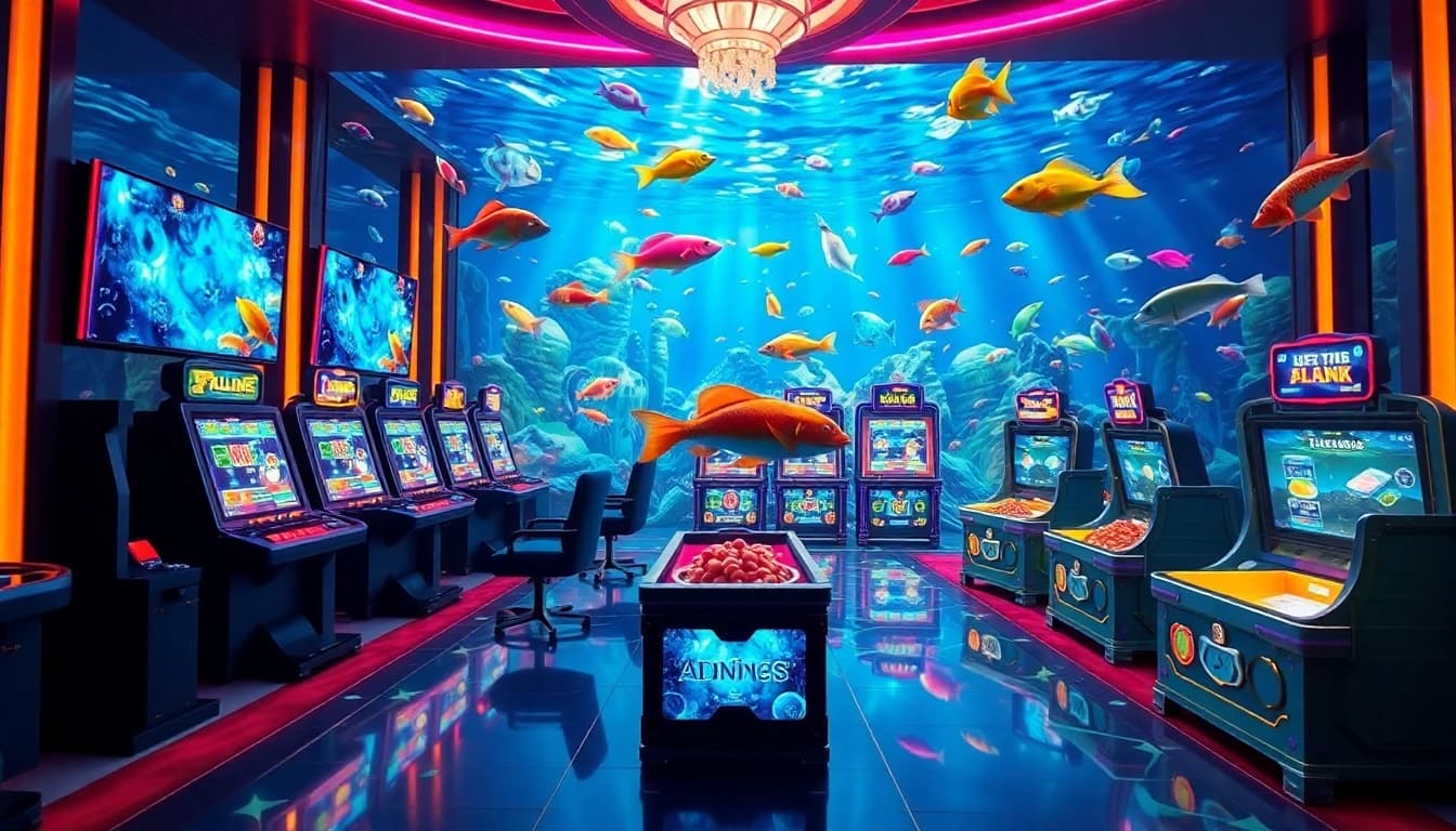 Experience the thrill of bắn cá đổi thưởng with exciting underwater visuals and vibrant gameplay elements.