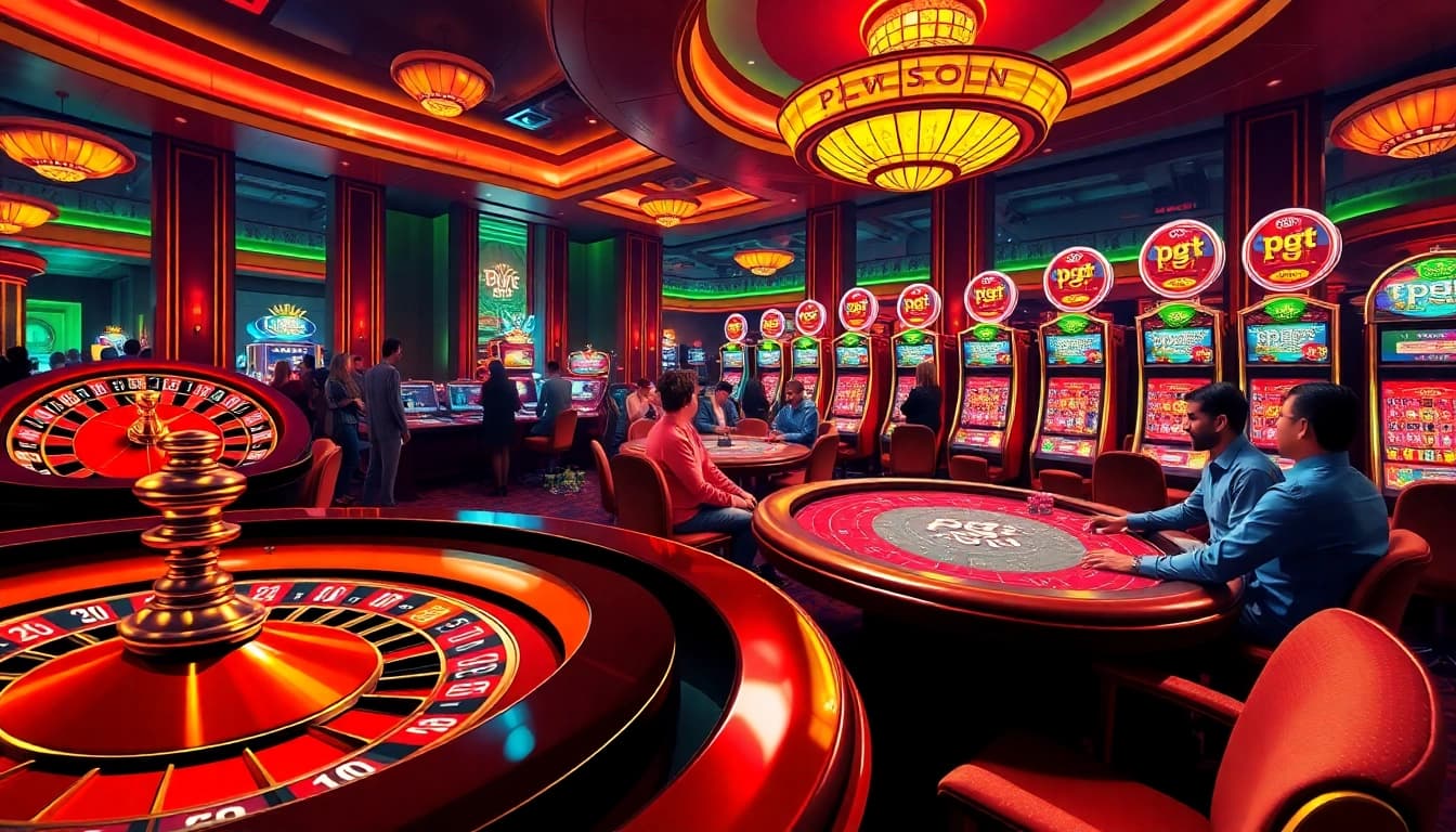 Experience exciting gameplay with pg slot in a luxurious casino setting.