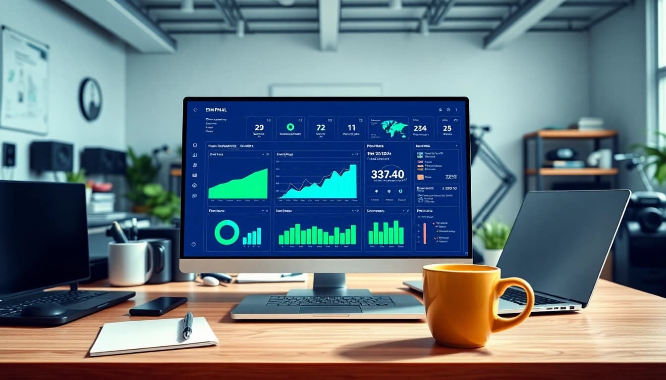 Maximize social growth with the best smm panel displayed on a sleek digital marketing dashboard.