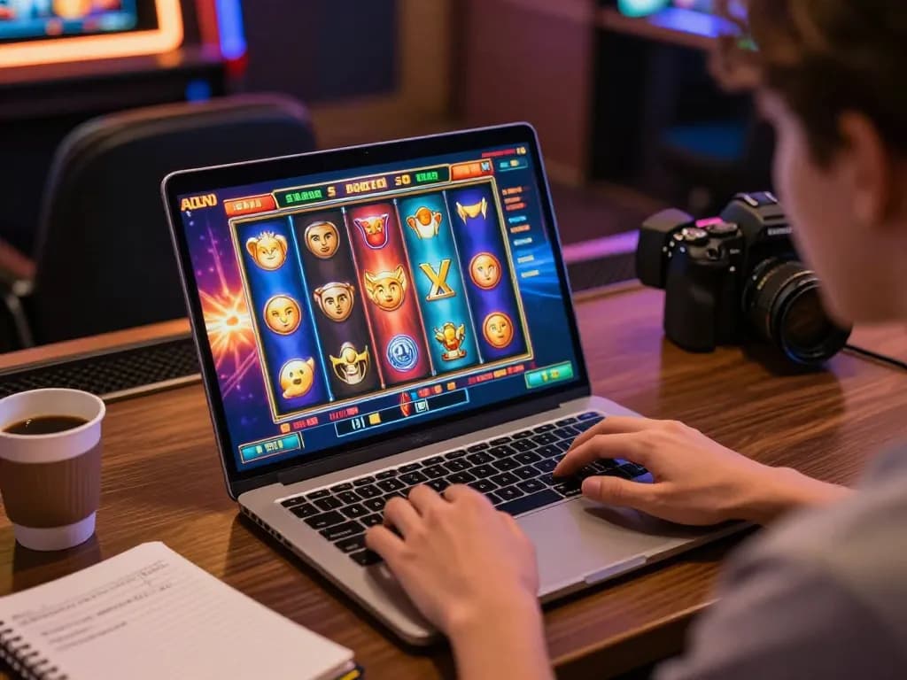 Experience the excitement of slot gacor gampang menang at an online casino, with vibrant winning spins.