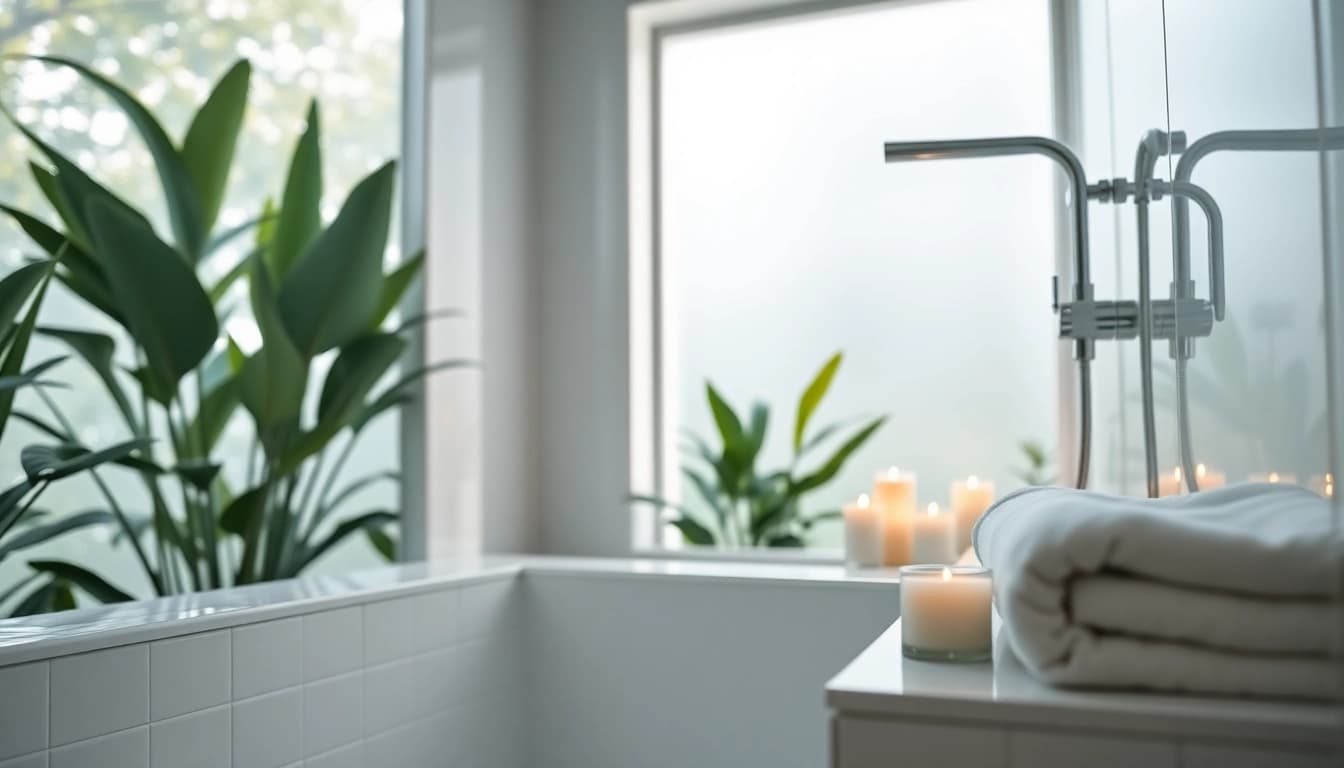 Experience elegant showers Australia with a sleek, modern design in a luxurious bathroom setting.