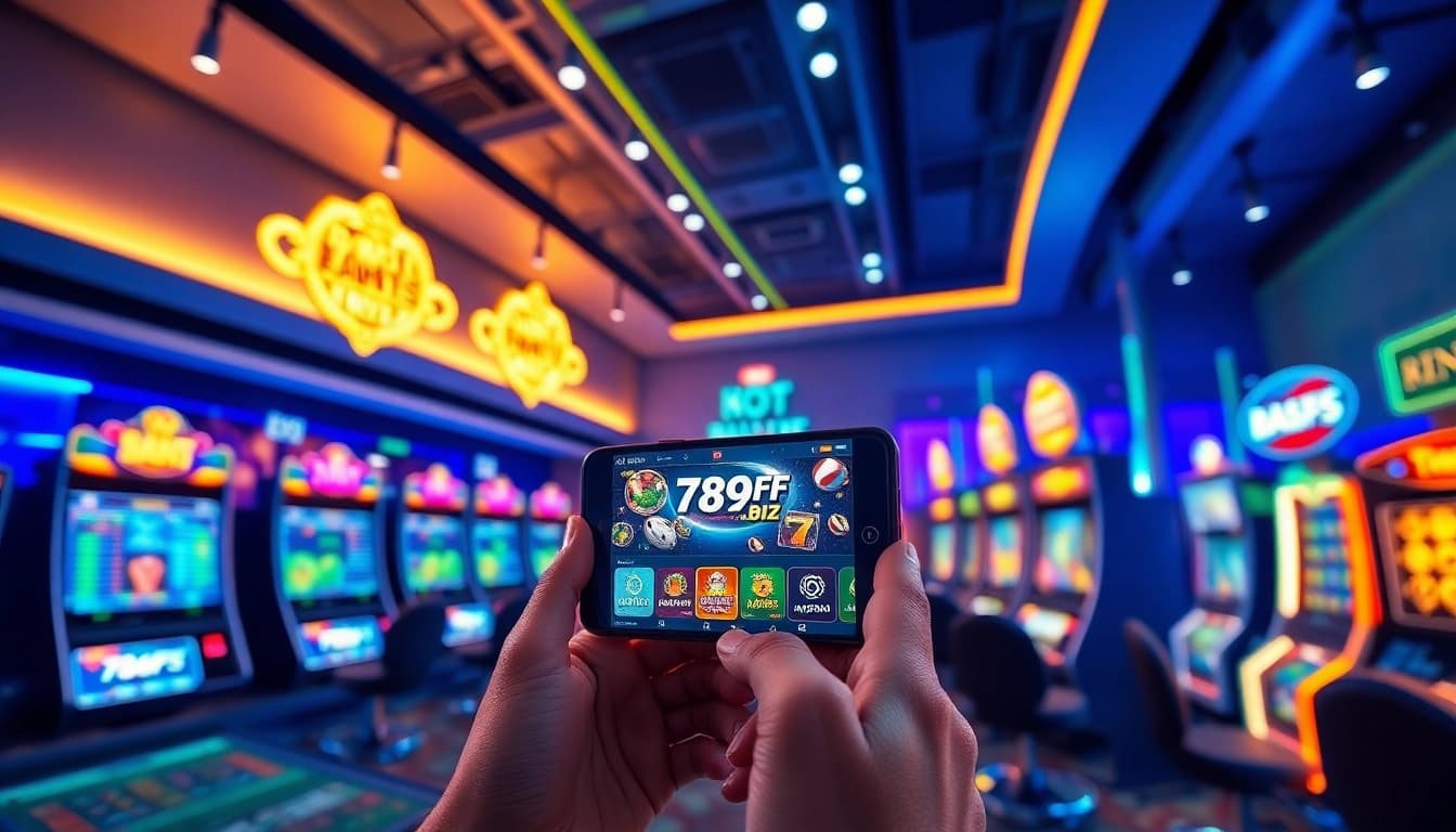 Immersive digital gambling experience with 789ff.biz platform showcasing online betting and casino games.