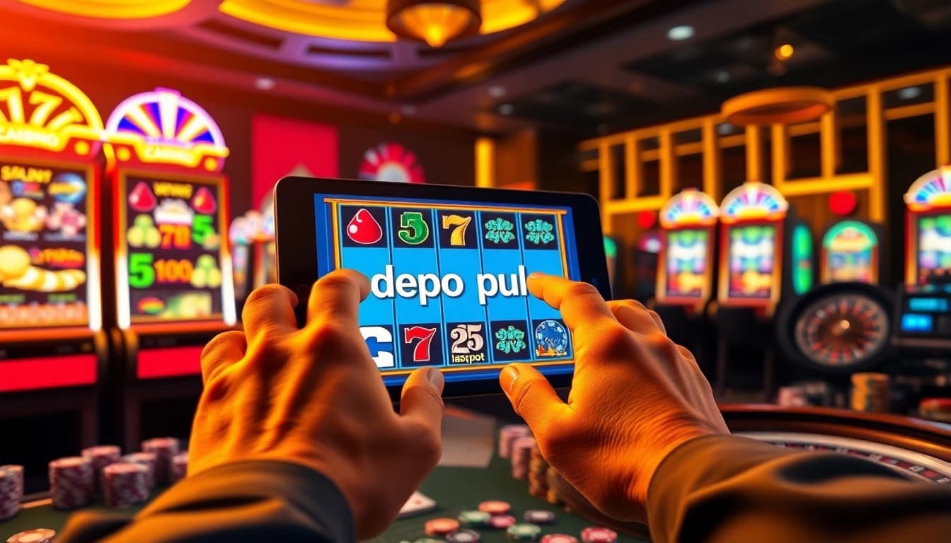 Rasakan aksi slot depo pulsa yang mendebarkan di kasino online yang meriah dengan elemen permainan yang interaktif.