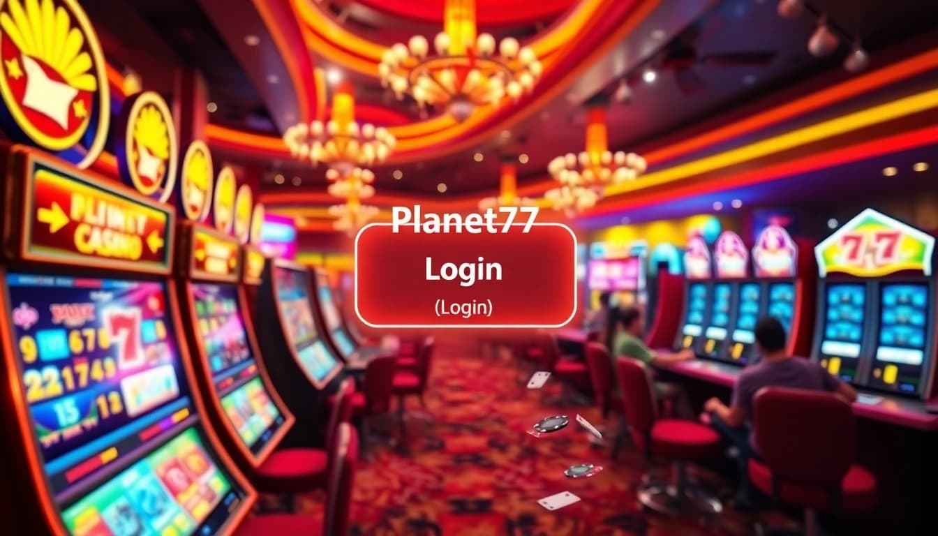Aktifkan akses cepat dengan Planet77 Login untuk pengalaman kasino yang seru.