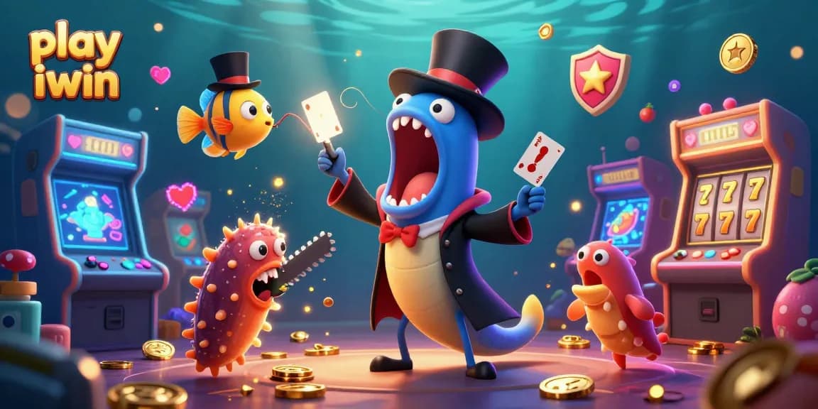 Engage and play iwin with thrilling casino-themed characters and vibrant gaming elements.