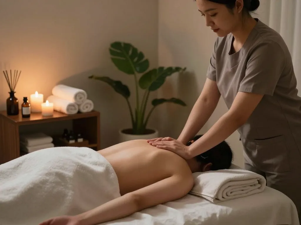 Experience 마포스웨디시 relaxation in a serene spa environment with massage therapy.