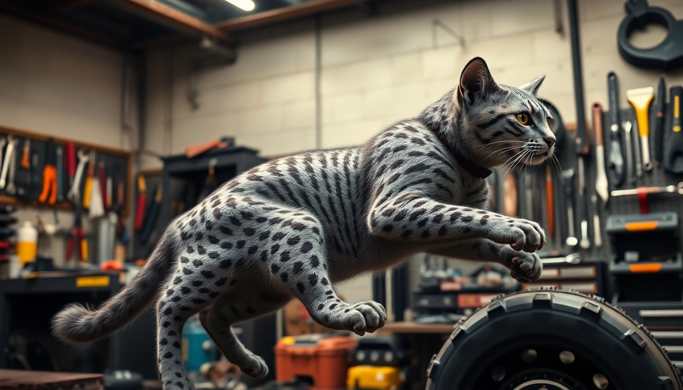 Gato hidráulico Beta levantando un vehículo en un taller mecánico.