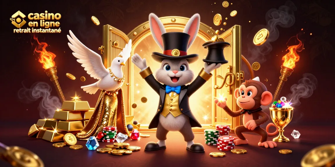 Profitez d'une expérience immersive avec le casino en ligne retrait instantané, des pièces d'or et des éléments de jeu.