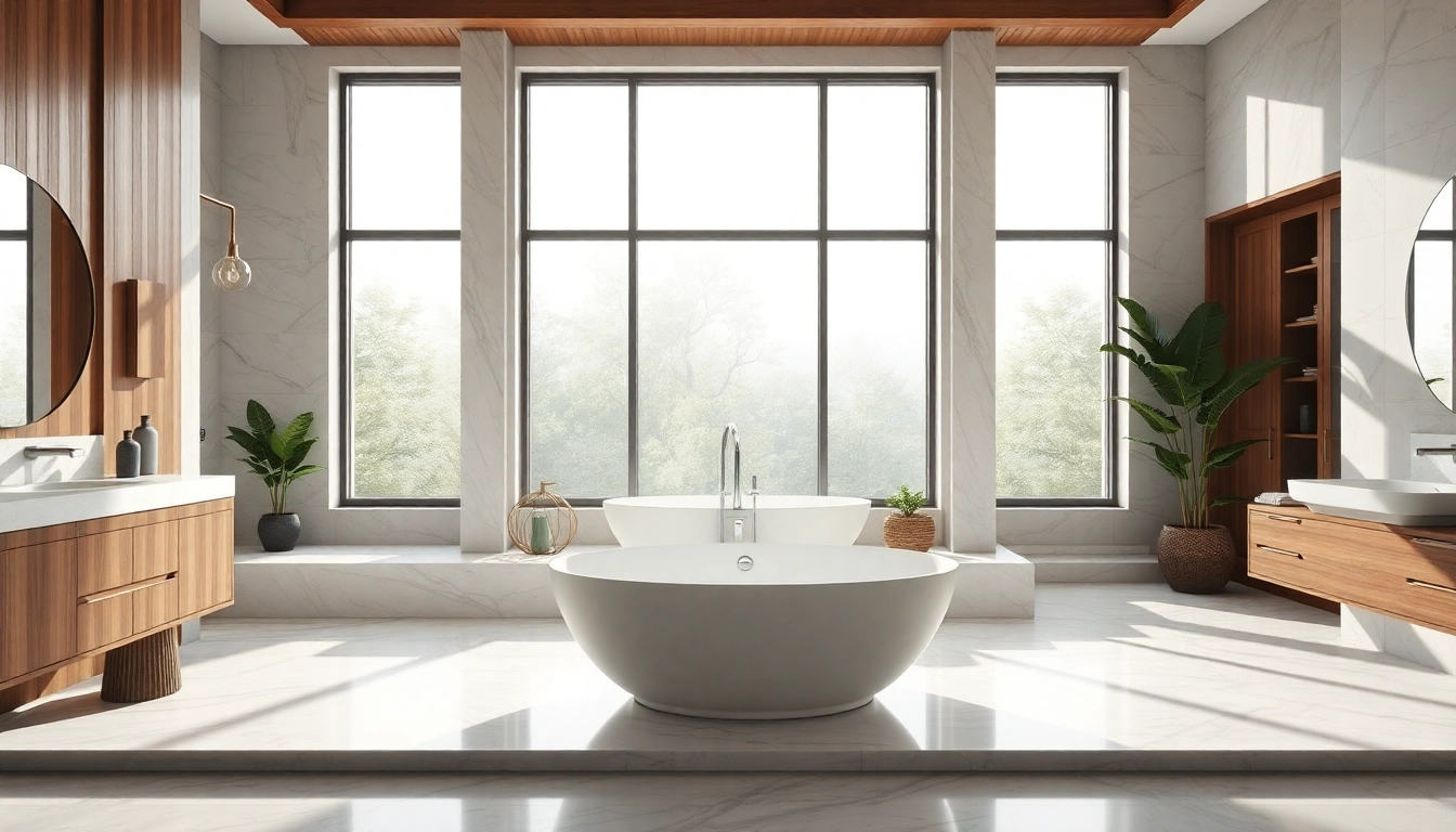 Transform your space with elegant bathrooms featuring modern fixtures and serene decor.