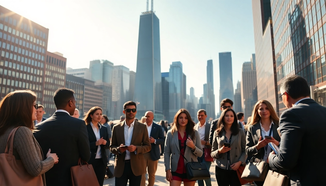 Explore Chicago jobs through a vibrant networking scene in a bustling city.