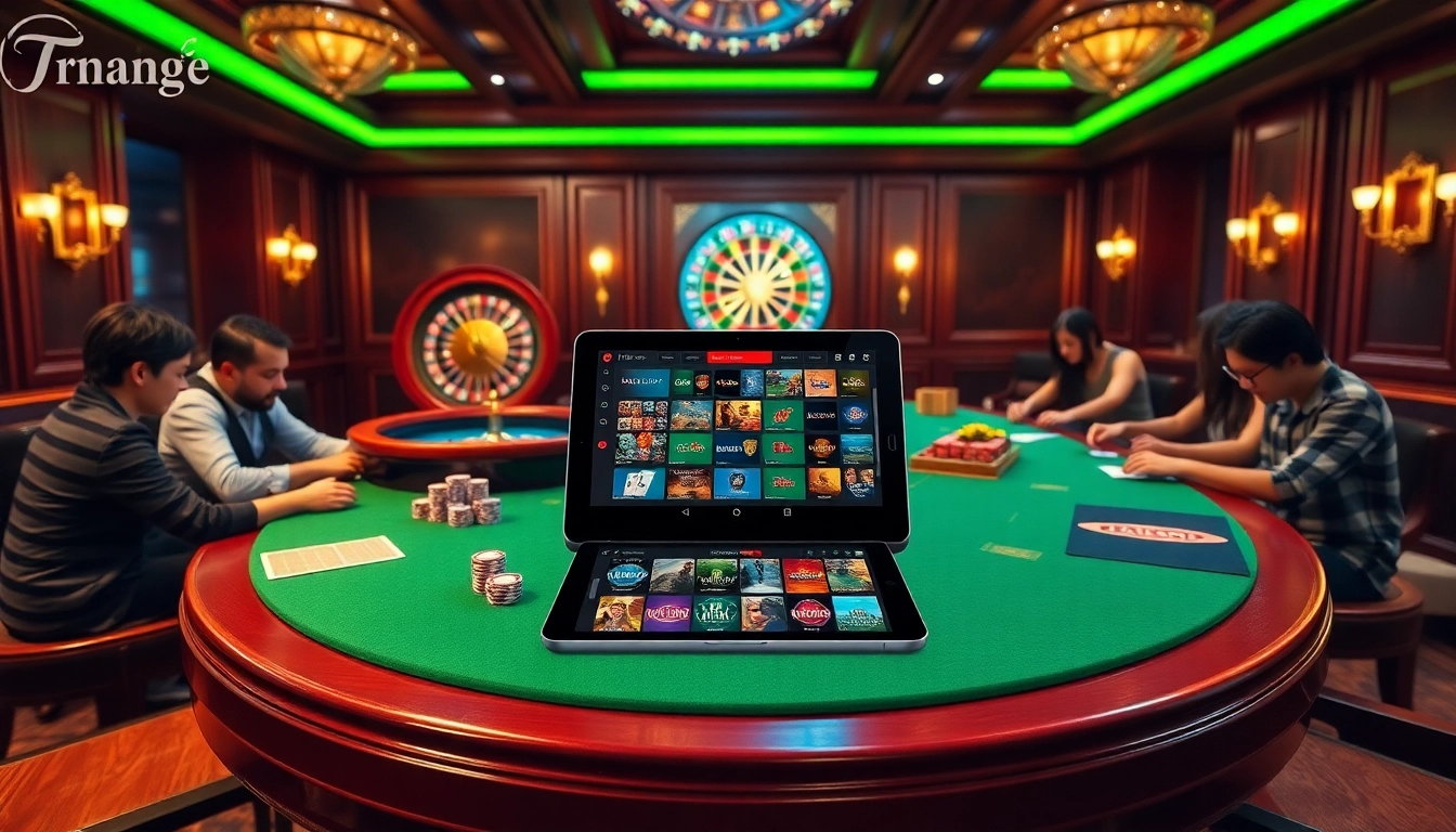 Engaging scene featuring Trang Chủ XX88 with poker chips, cards, and an elegant roulette wheel.