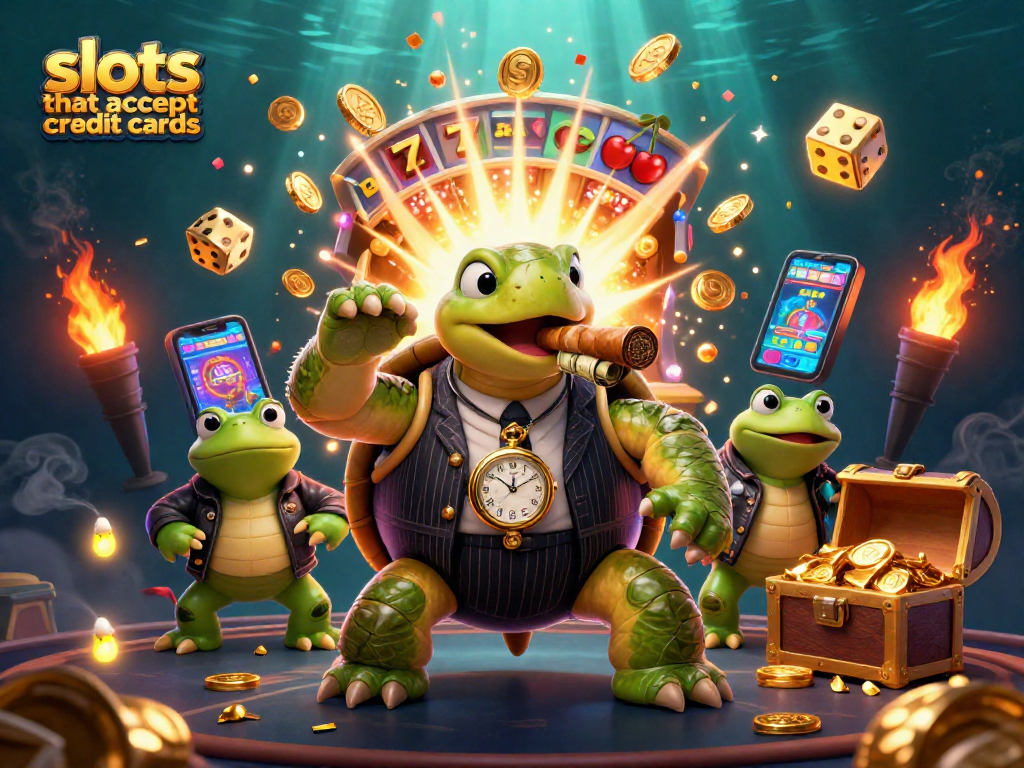Engage in thrilling gameplay at slots that accept credit cards with lively characters and festive game elements.