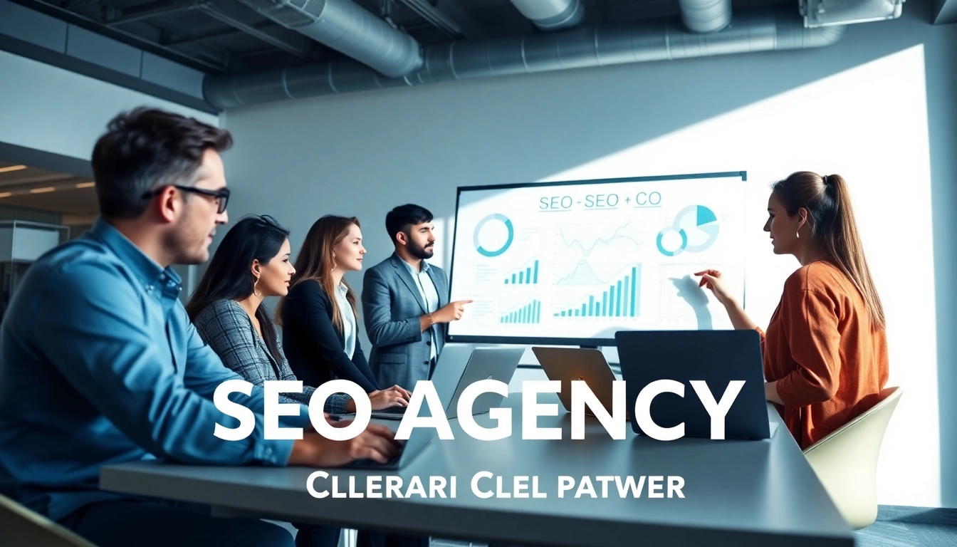 Engaging scene of an SEO Agency Clearwater team collaborating on digital strategies.