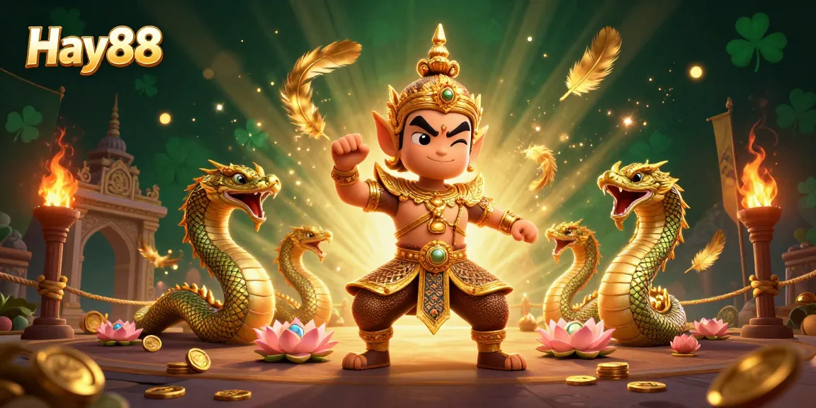 Experience thrilling gaming action at Hay88 with vibrant 3D characters and dynamic casino elements.
