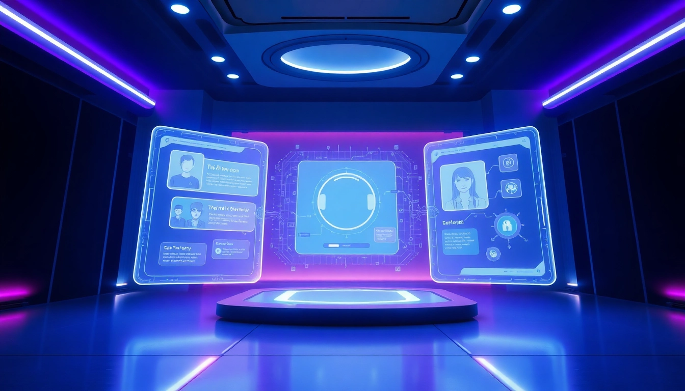 Experience the best nsfw ai with an immersive, futuristic chat interface showcasing personalized interactions.
