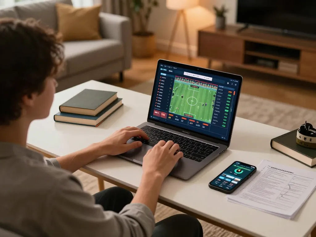 Experience seamless betting on https://nddo.org with a person engaged in online sports wagering.