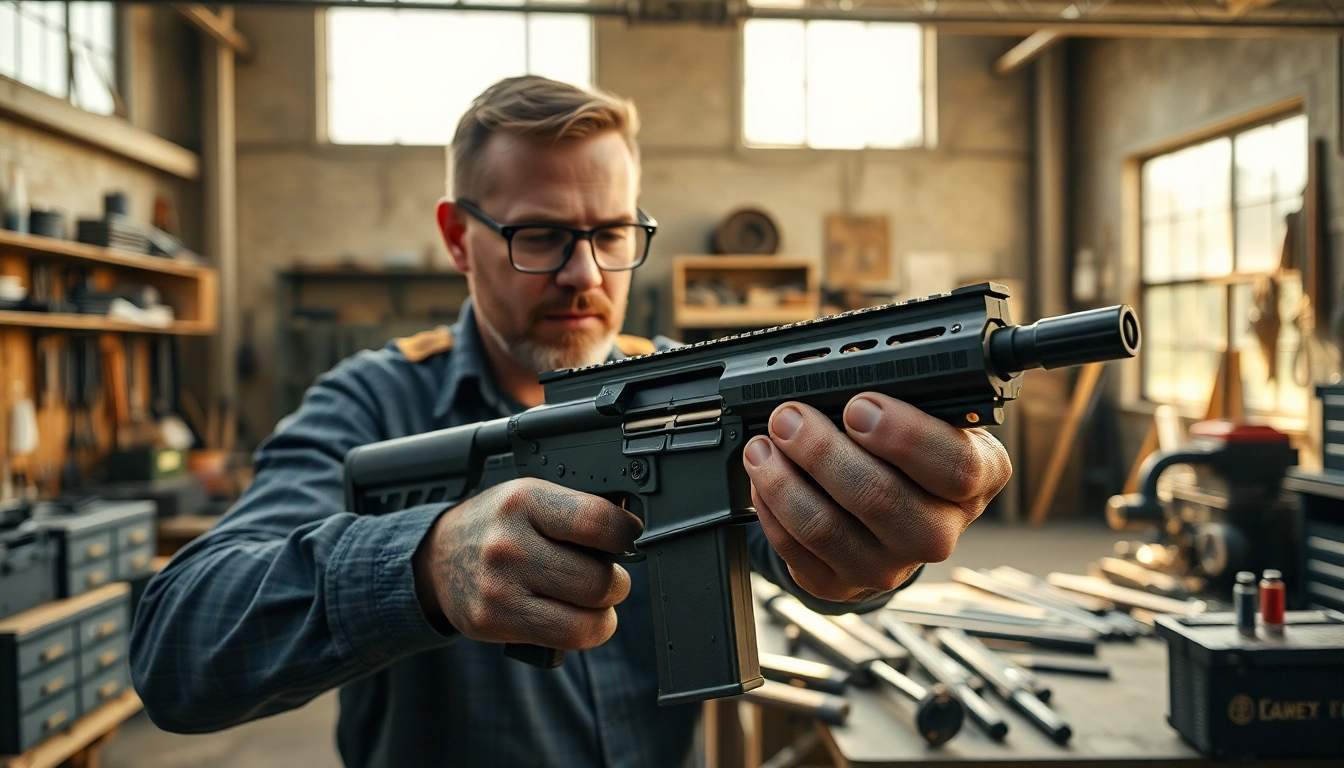 Detailed examination of a forced reset trigger highlighting its functionality and precision.