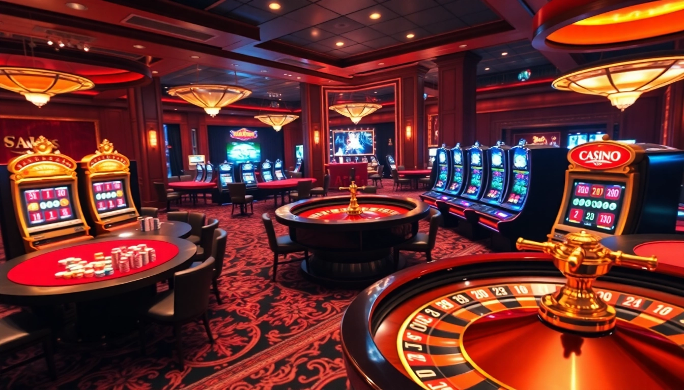 Découvrez l'excitation du jeu au casino en ligne France avec des tables animées et des accessoires de luxe.