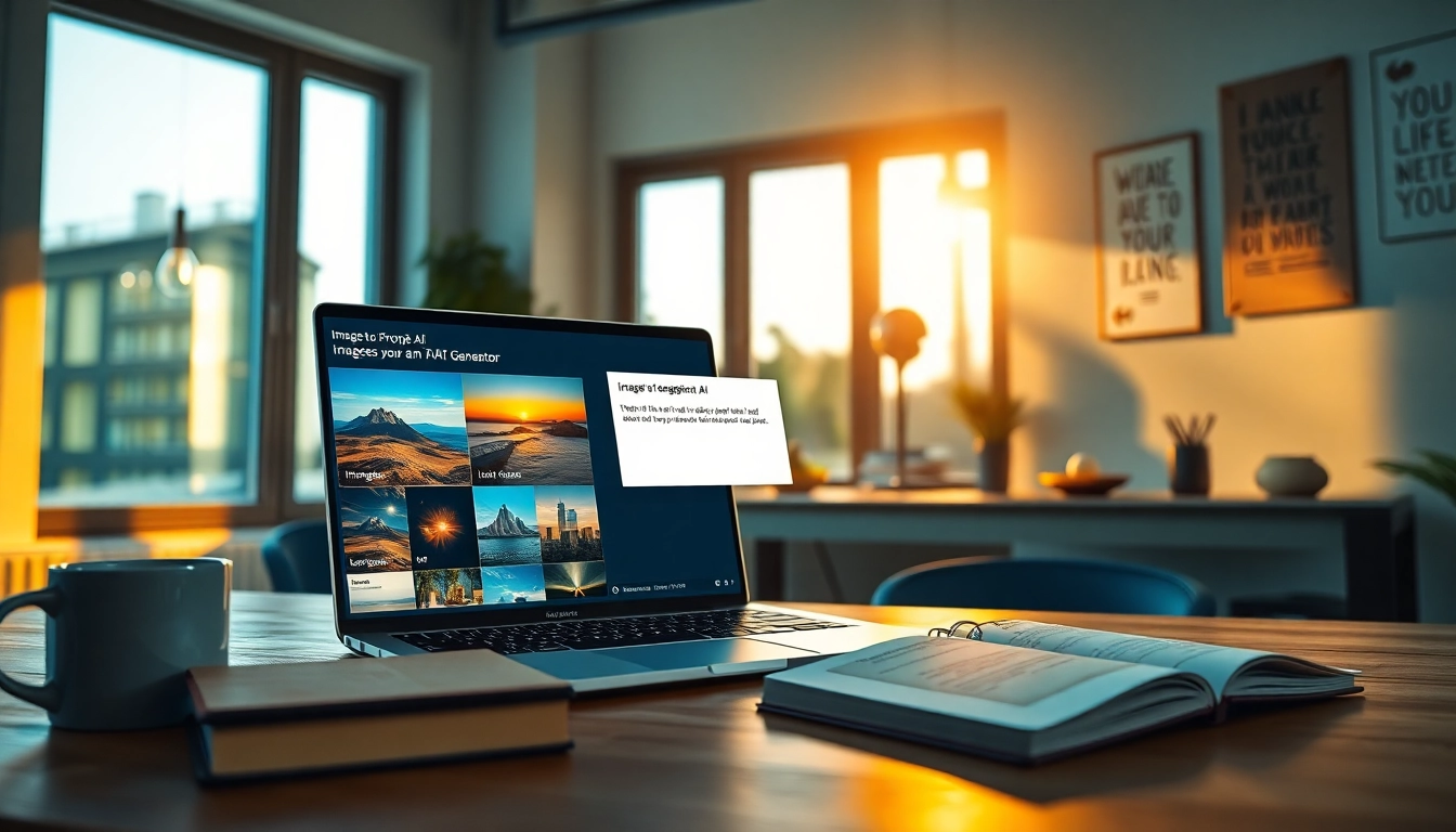 Generate AI prompts with the image to prompt ai tool in a modern workspace.