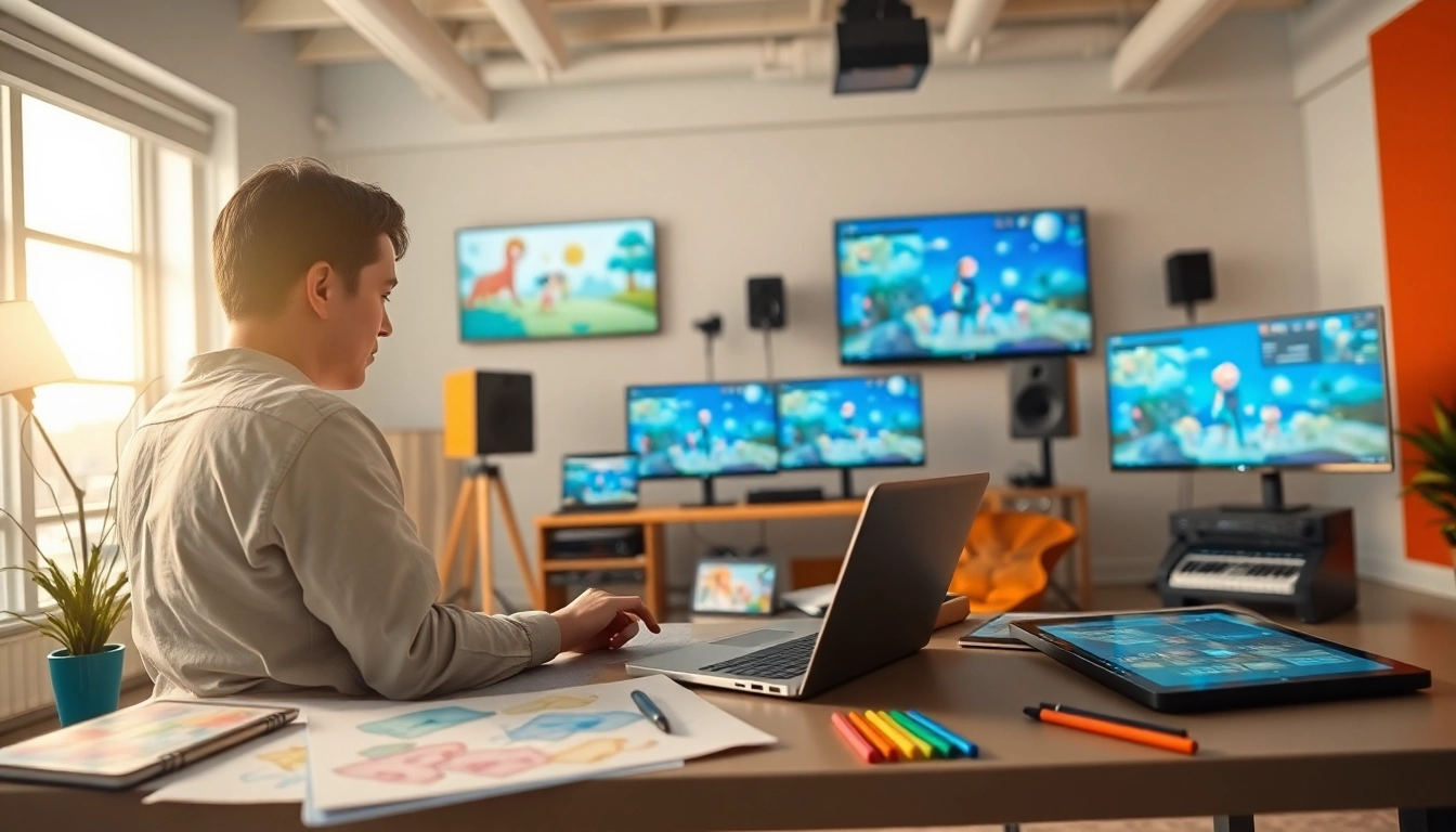 Visually capturing the process of Animation Erstellen with creativity and technology.