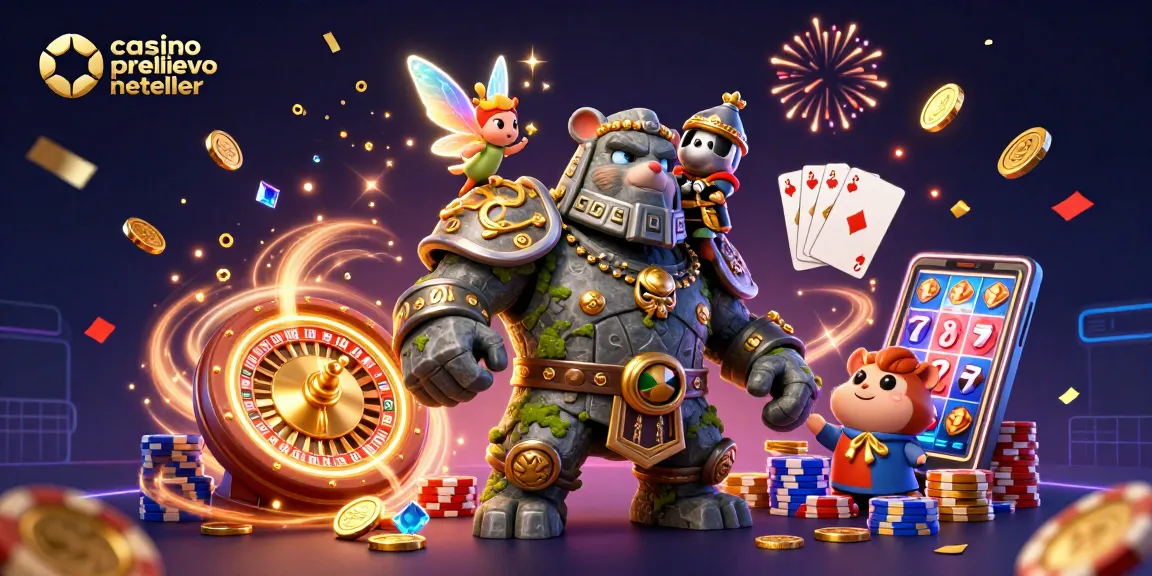 Gioca nei casinò con prelievo immediato Neteller mentre il golem guardiano e la fatina creano magie scintillanti.