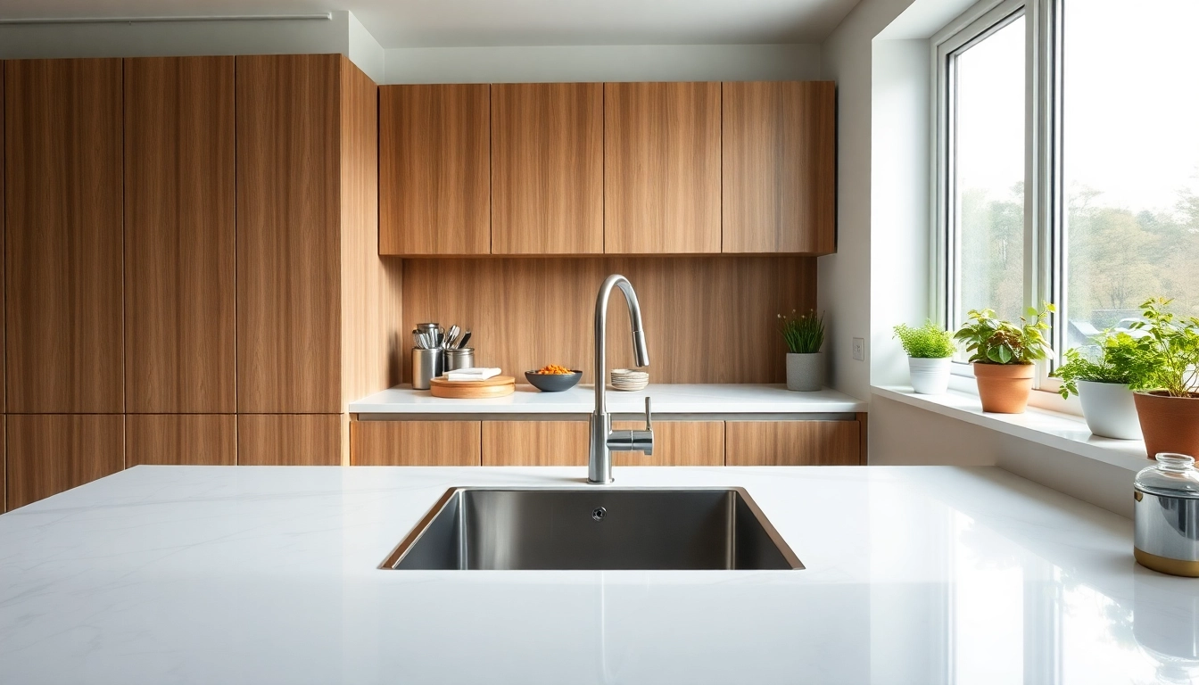 Stylish Kitchen sink in stainless steel highlighted in a modern kitchen setting with natural light.