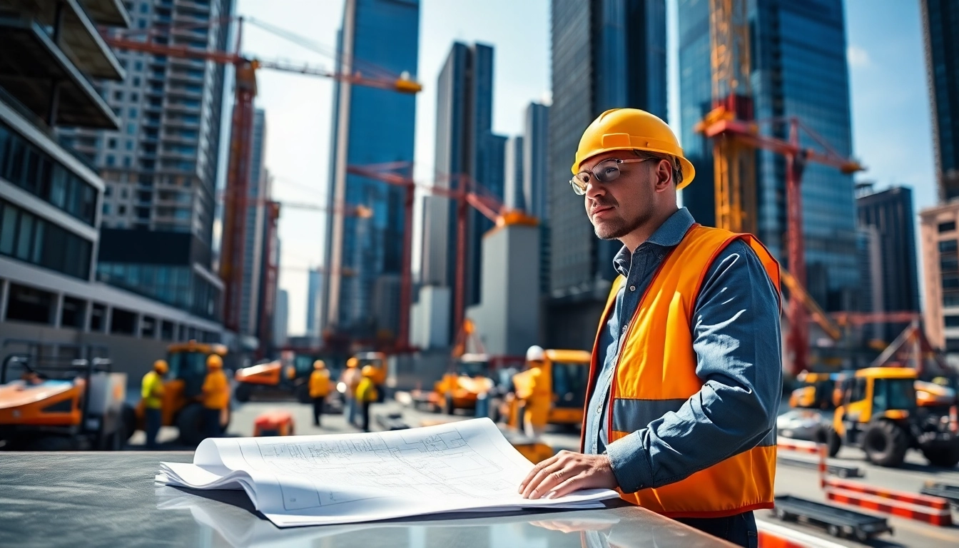 Leading a construction project as a Manhattan Construction Manager amidst an active urban site.