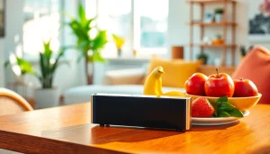 Der elf bar elfa wird stilvoll präsentiert, um die Vorteile und das Design hervorzuheben.