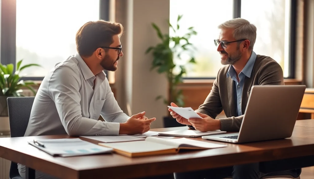 카드 한도 현금화 전략을 상담하는 전문가와 고객의 대화 모습
