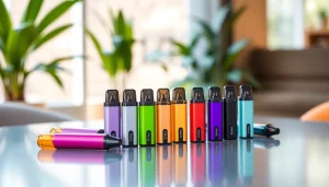 Erleben Sie hqd pods in einer stilvollen Anordnung auf einem modernen Tisch.