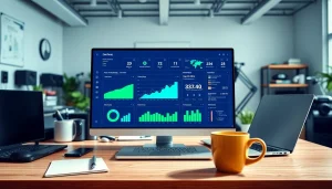 Maximize social growth with the best smm panel displayed on a sleek digital marketing dashboard.