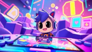 오징어tv의 생생한 게임 장면을 보여주는 일러스트레이션