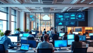 IT Infrastructure Management Tampa office showcasing collaboration and technology