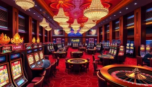 Experience the excitement of gambling at Fun88 link with vibrant gaming floors and engaging players.