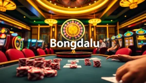 Bongdalu provides an engaging gambling atmosphere with dynamic poker and roulette action.
