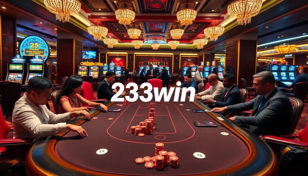 Experience high-stakes gaming at 23win with vibrant casino tables and action-packed gameplay.