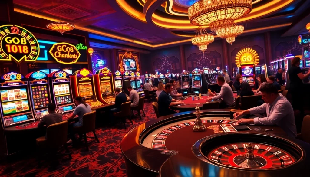 Experience the thrill of go8 gaming at luxury casino tables filled with excitement.