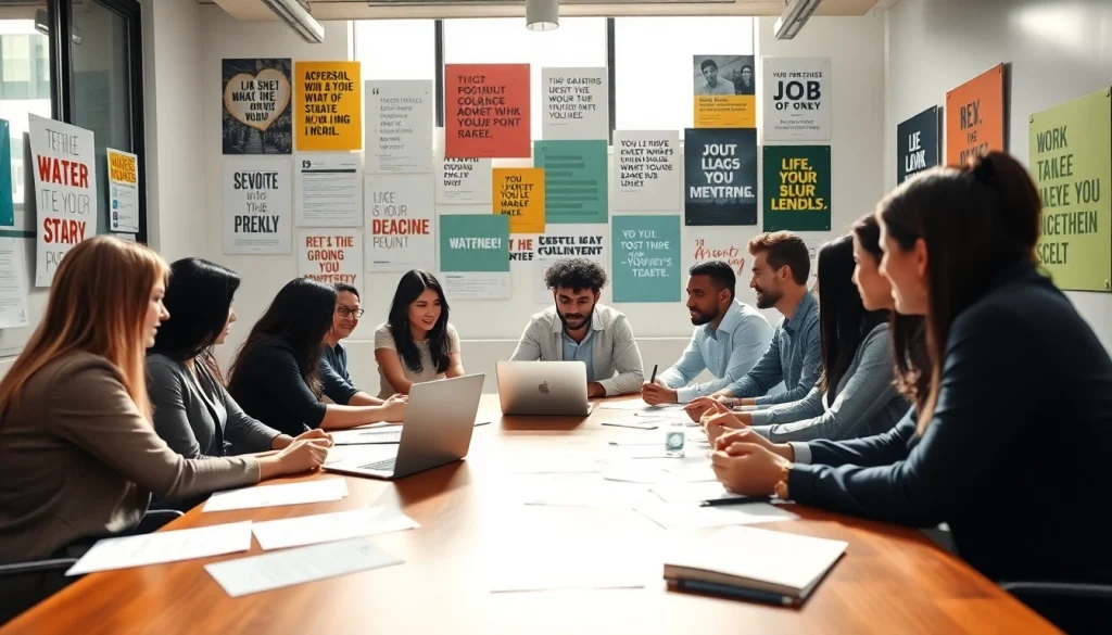Engaged individuals participating in a collaborative Job Search process in a modern office.